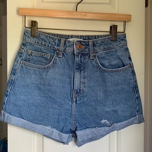 Forever 21 High Waisted Jean Shorts Size 24